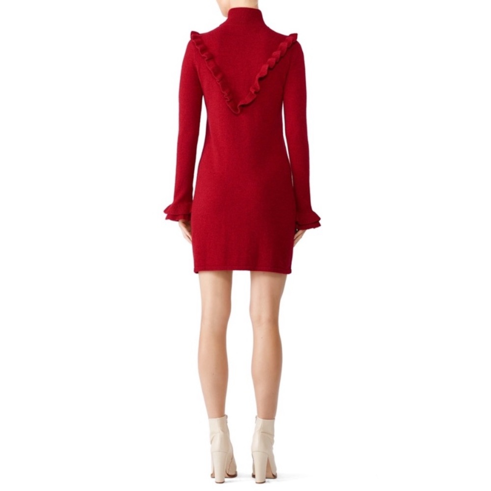 Rebecca Minkoff Red Dulcie Ruffle Dress Size XS